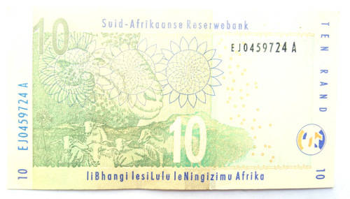South Africa R10 Note (TT Mboweni)