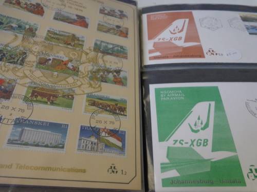 BRN/ ALBUM FILLED WITH FDCs, B/LETS F/D/SHTS,DEFIN.ETC.READ ON...