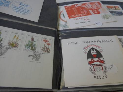 BRN/ ALBUM FILLED WITH FDCs, B/LETS F/D/SHTS,DEFIN.ETC.READ ON...