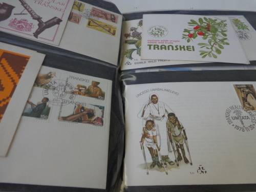 BRN/ ALBUM FILLED WITH FDCs, B/LETS F/D/SHTS,DEFIN.ETC.READ ON...