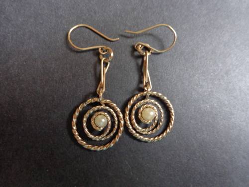 ANTIQUE EARRING SET,.SEE SCANS.READ ON..