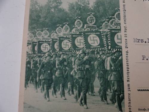 PRE- WAR POSTCARD  HITLER 1937 FD CARD SEE SCANS READ ON.