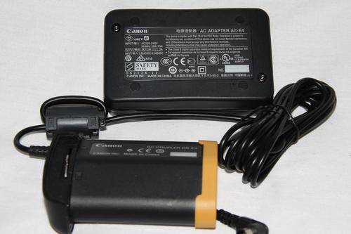 Canon AC Adapter AC-E4 & DC Coupler DR-E4
