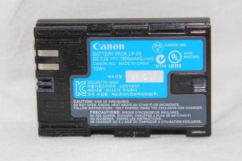 Canon genuine LP-E6 Battery