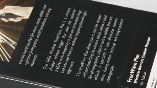 Nikon compatible - Vello RWII-N Freewave Plus Wireless remote shutter release