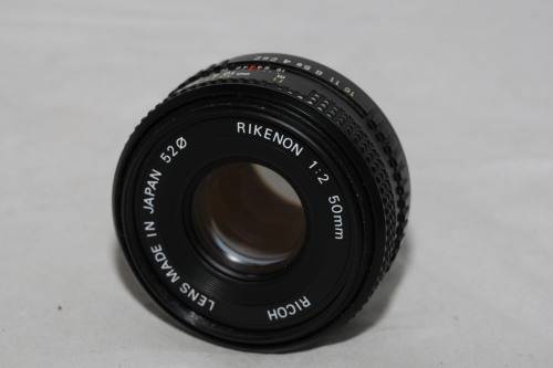 Ricoh 50mm f/2 manual focus lens