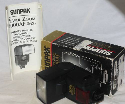 Minolta fit SUNPAK PZ4000AF flash ***or use with remote trigger on other camera brands***