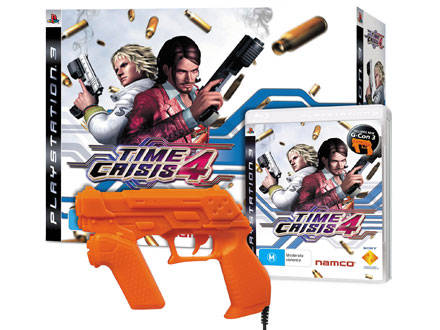 Time Crisis 4 PS3 game With gun!!