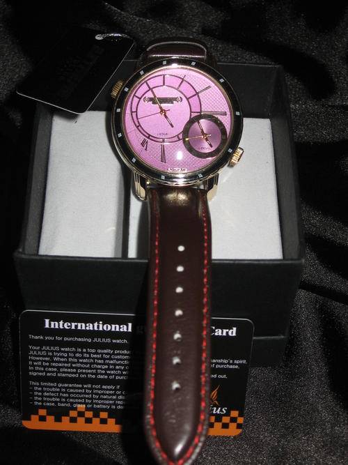 Julius Homme~ Quartz watch, fashionable,2 time zones, warranty