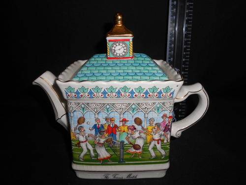 Sadler Championship, The tennis match teapot, has alot of Hairlines cracks - as per scan*