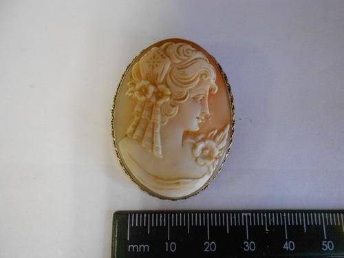 Cameo brooch with 9ct gold frame - as per scan