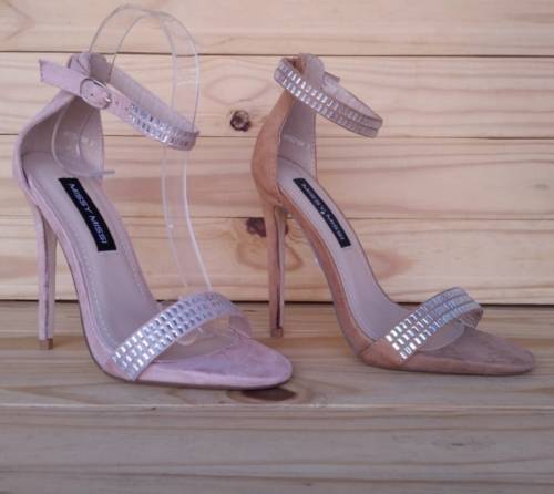 STUNNING PINK STILETTO HEELS Size 6 Open Toe Ankle Strap  - Size 6 in Pink Only