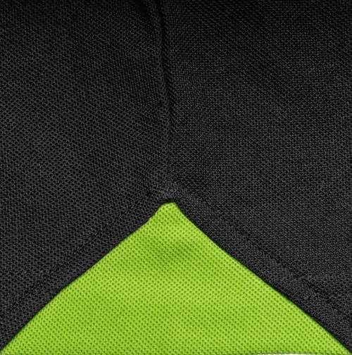 Size 4XL Mens Stylish and Unique Golf Shirt - Black and Lime (XXXXL)