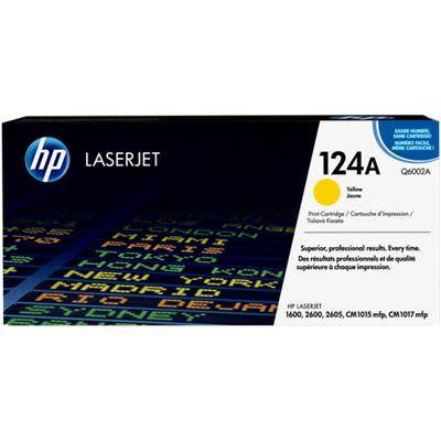 HP # 124A LASERJET 2600/2605/1600 YELLOW PRINT CARTRIDGE.