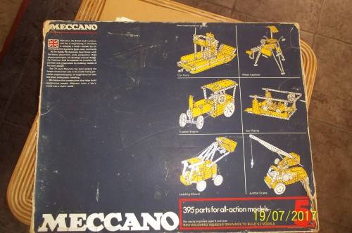 Meccano Set 5 Blue/Yellow 1970's.Manuals 1- 2-3-4-5, Huge Kit 395 Parts