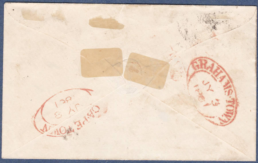Cape of Good Hope 1861 COVER(ENVELOPE) TO CAPE TOWN - VERY FINE