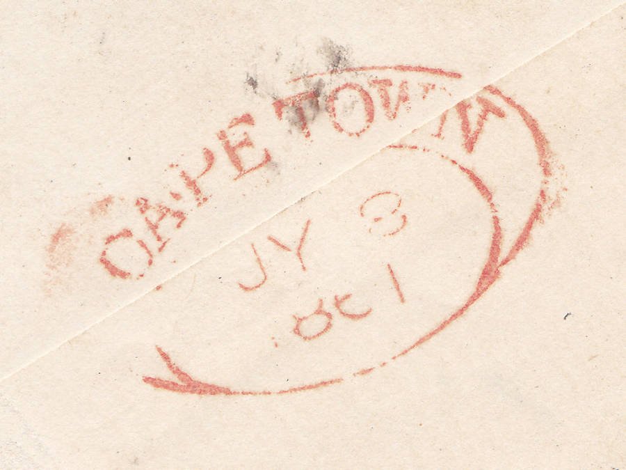 Cape of Good Hope 1861 COVER(ENVELOPE) TO CAPE TOWN - VERY FINE