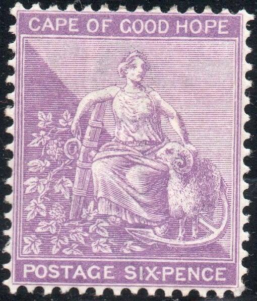 CAPE OF GOOD HOPE 1884 6d MAUVE - LMM - CV R350