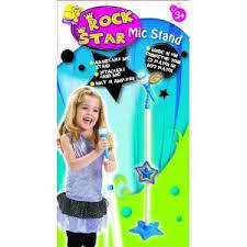 Adjustable/Detachable Microphone Stand Rock Star Mic Stand to any MP3 CD Player