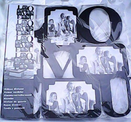 Frame Decor 4 Panels *** (I love you) White