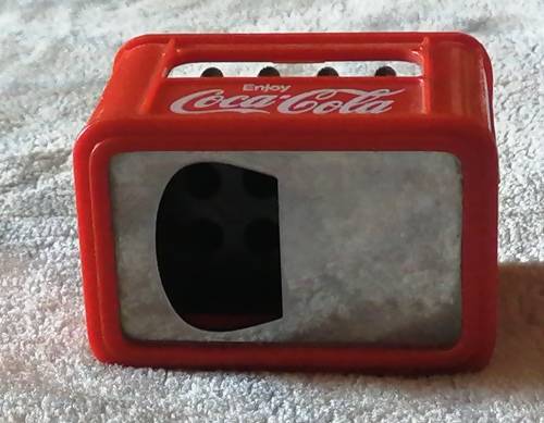 Collectable Mini Coca-Cola Crate Bottle Opener with Removable Bottles