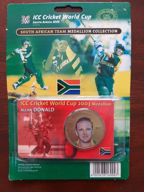 ICC Cricket World Cup 2003 Medallion Collection - Allan Donald (Unopened)