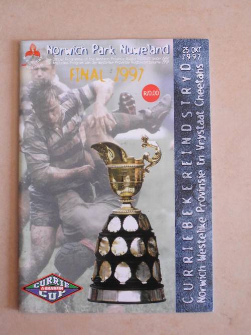 Match Programme: 1997 Currie Cup Final - Western Province vs Cheetahs