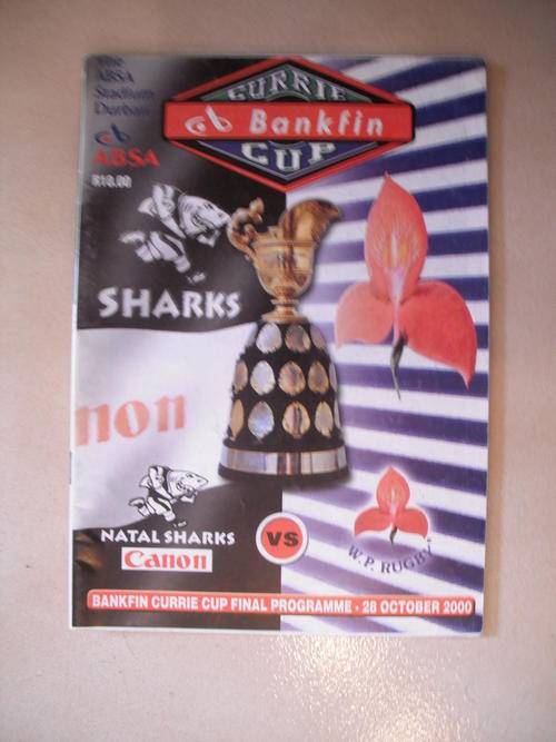 Match Programme: 2000 Currie Cup Final - Sharks vs Western Province
