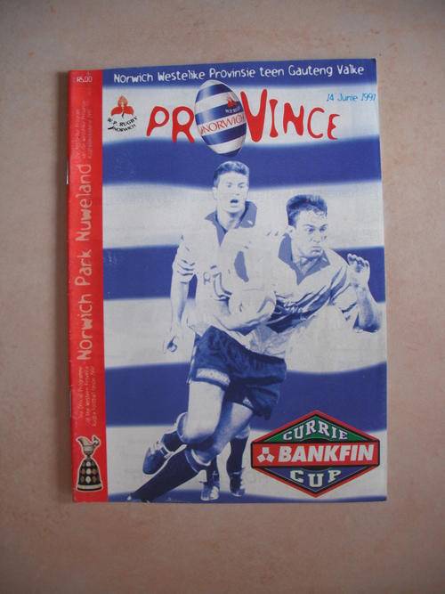 Match Programme: Western Province vs Valke