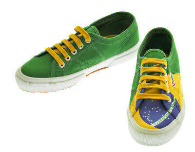 Superga Unisex 2750 Cotu Flag - Brazil  45 10.5uk BARGAIN BRAND NEW NO BOX