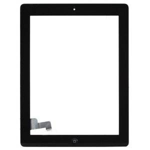 ipad 2 digitezer touch screen with home button and adhesive black OEM