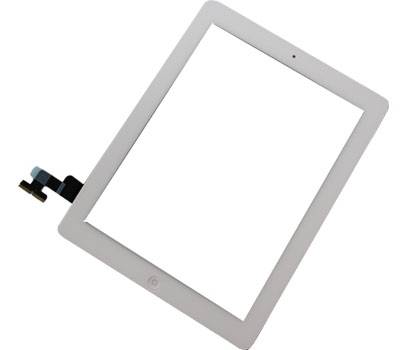 ipad 2 digitezer touch screen with home button and adhesive white OEM