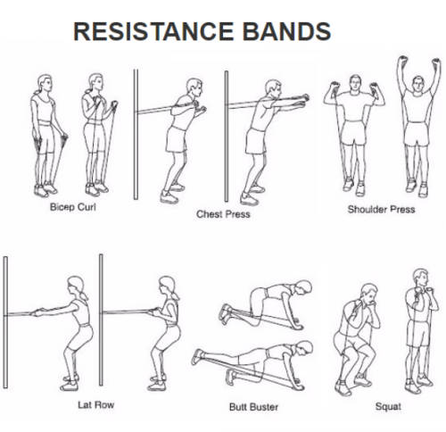 POWER RESISTANCE BANDS  HOME GYM EXTREME