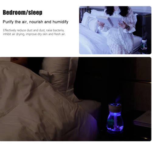 380ml USB Air Humidifier Colorful Light Bottle