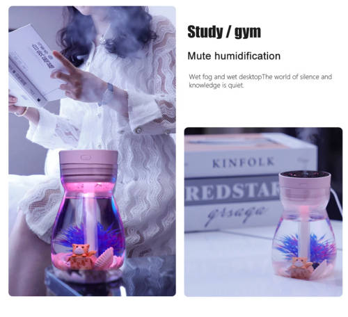 380ml USB Air Humidifier Colorful Light Bottle