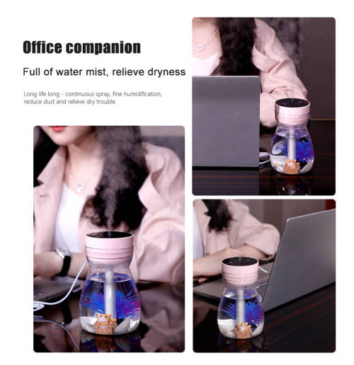 380ml USB Air Humidifier Colorful Light Bottle