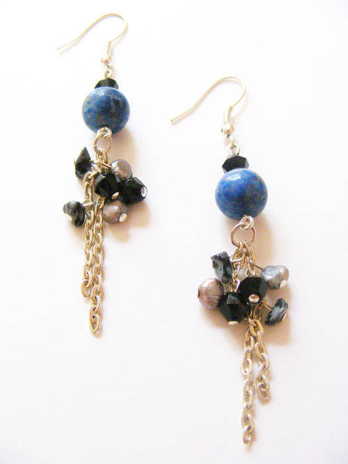 Glamourous gemstone and silver earrings!