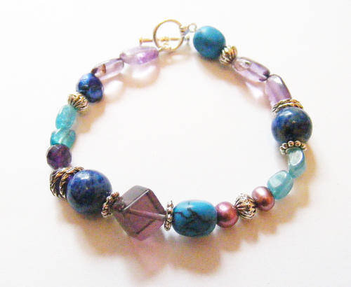 Beautiful Handmade gemstone bracelet!
