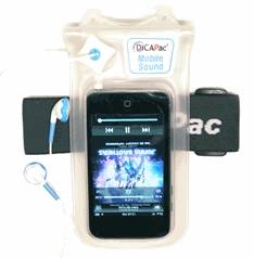 DiCAPac WPms10 waterproof case & earphone for i pod/ mp3 player