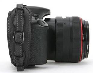 Herringbone Leather Hand Grip Black for SLR Camera