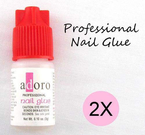 2X Professional Nail glue for acrylic / designer nail tips 3g