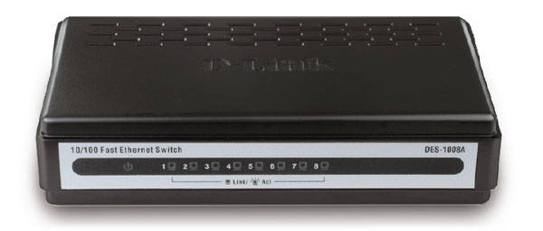 D-Link 8-Port 10/100Mbps Desktop Ethernet Switch (DES-1008AE)