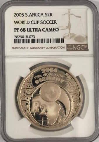 PF68 UC - 2005 SILVER PROOF R2 - WORLD CUP SOCCER