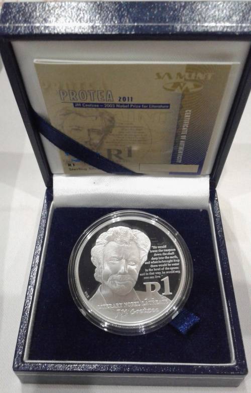 2011 Silver Proof R1 - JM Coetzee