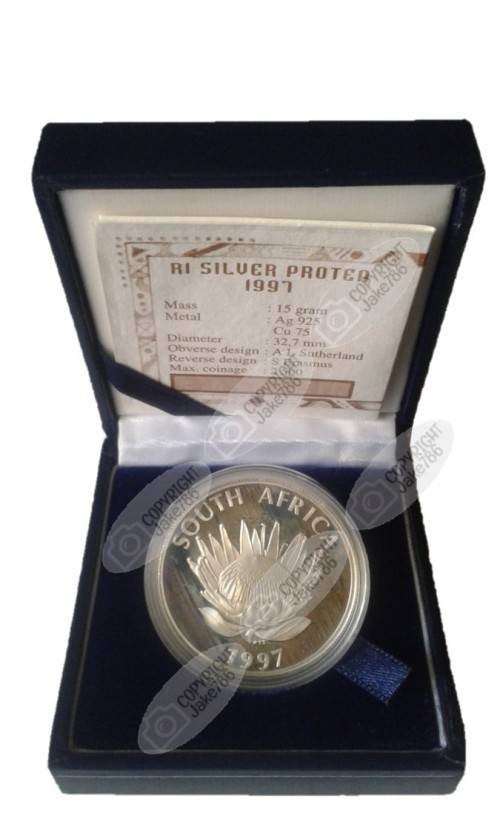 1997 SILVER PROOF PROTEA R1 - WOMEN