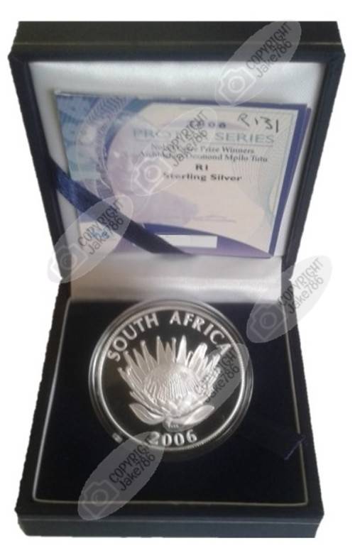 2006 SILVER PROOF PROTEA R1 - DESMOND TUTU