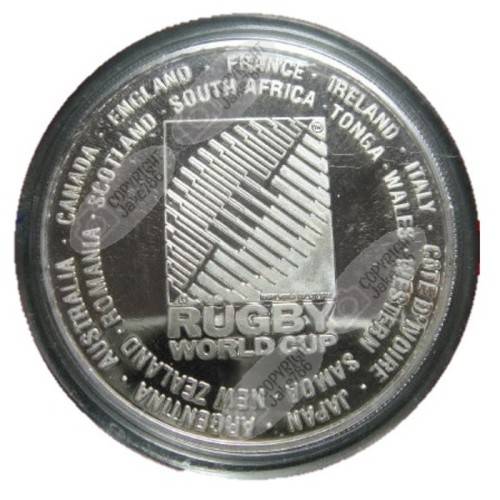 1995 Rugby World Cup South Africa - 1 Oz Pure Silver Medallion