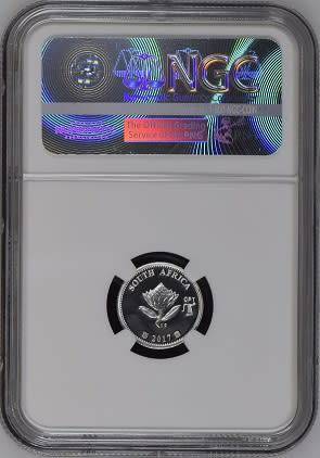 PF69 UC - 2017 Silver Proof 2½ c (Tickey) - Heart Transplant - with CPT Mintmark