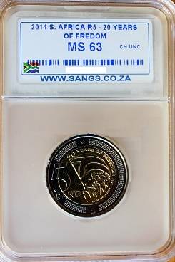 MS63 - 2014 20 YEARS OF FREEDOM R5 - HIGH GRADE COMMEMARATIVE COIN