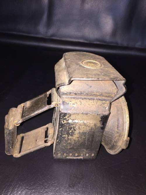 Triang minic pre war petrol tanker and miniature rail way lamp bid for both!!!